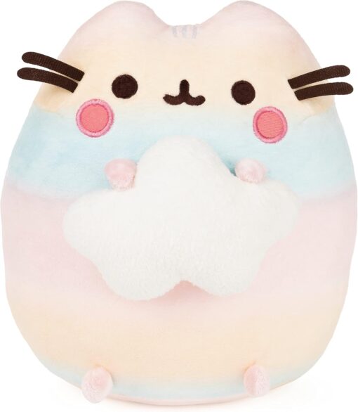 Pusheen Rainbow Ombre Pusheen Plush Cat Stuffed Animal for Ages 8 and Up
