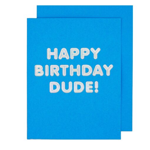 The Social Type - Dude Hologram Birthday Card