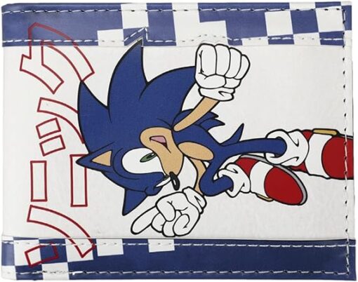 Sonic The Hedgehog Main Character Men’s Blue Bifold Wallet