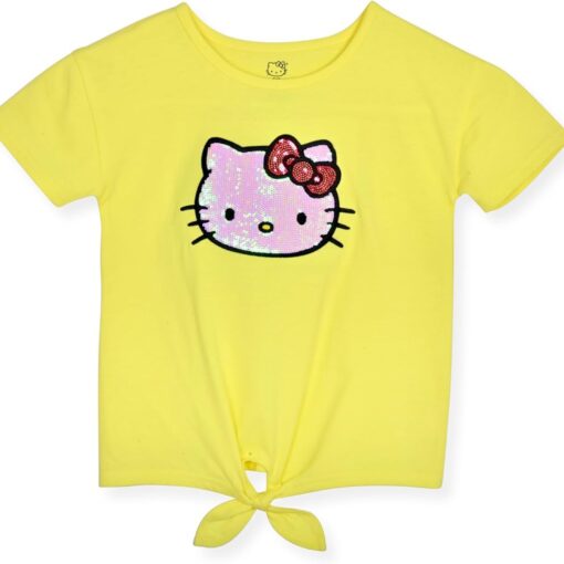 Sequined Yellow Hello Kitty Children's Tee