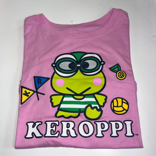 Pink Keroppi Junior's Crop Top