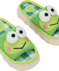 Keroppi 3D Character Face Open-toed Slide Slippers