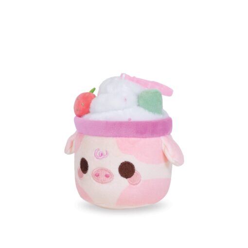 Mini Strawberry Mooshake Plush Clip