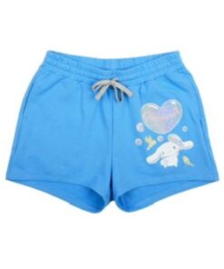 Cinnamoroll Heart Women’s Blue Sweat Shorts