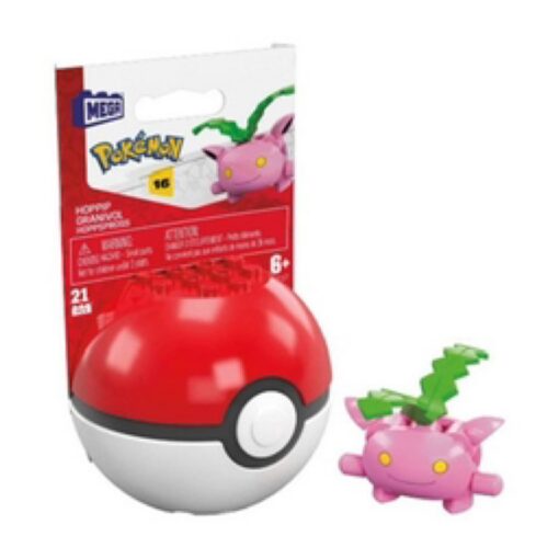 Mega Pokemon Hoppip Building Set with 21 Pieces and Poke Ball