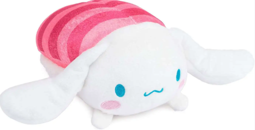 Sanrio Cinnamoroll Sashimi Plush, Premium Stuffed Animal for Ages 1 and up, Pink/White
