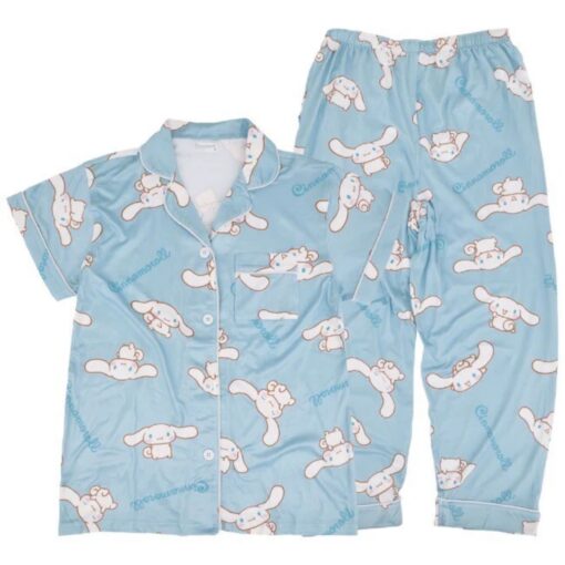 Cinnamoroll Short Sleeve Button Down Pajama Set (M)