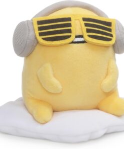 Gudetama with Sunglasses and Headphones Lazy Egg Sanrio Plush, Multicolor