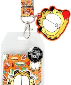 Garfield Food Lanyard with Rubber Charm