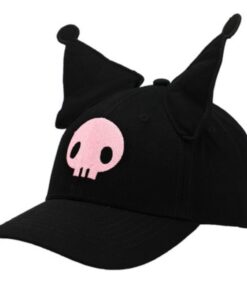 Kuromi Inspired Black Traditional Adjustable Hat