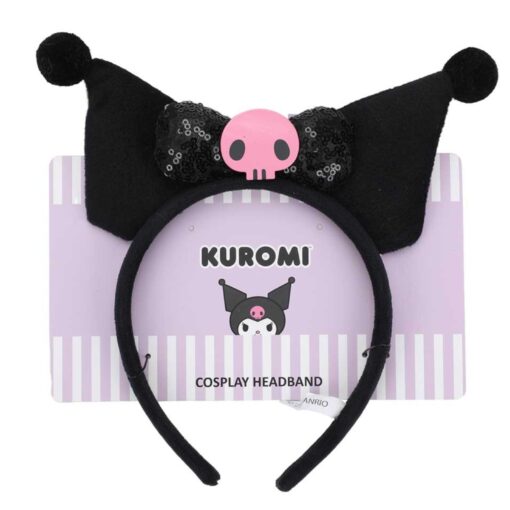 Kuromi Soft Plush Fabric Cosplay Headband