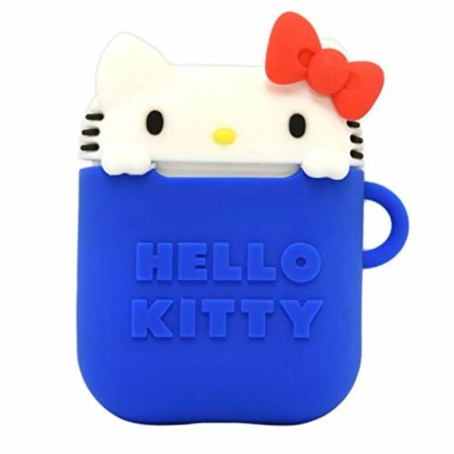 Hello Kitty Blue Silicone Airpods Case