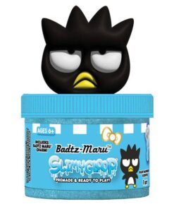 Sanrio Hello Kitty & Friends SlimyGloop Figural Topper Pre-Made & Ready To Play Slime (5.35oz) Multiple Styles: Badtz-Maru Raspberry Scent Blue Slime
