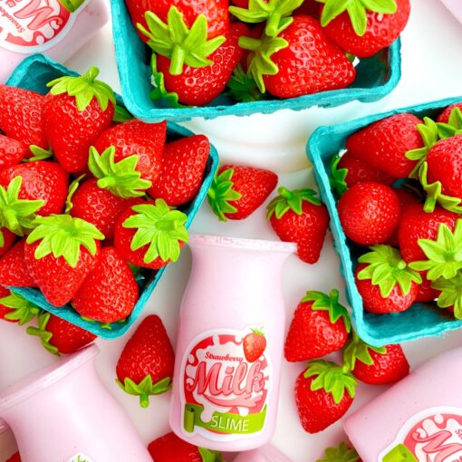 Strawberry Milk Glossy Slime (Kawaii Slime Company)
