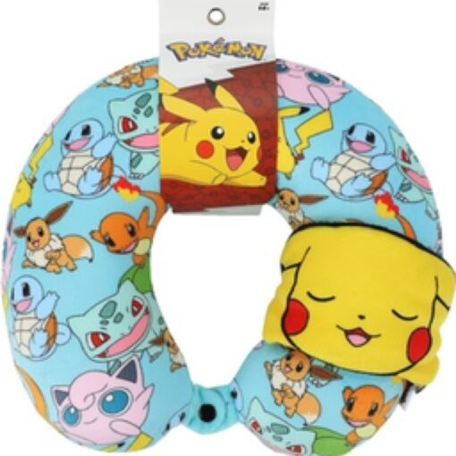 Pokemon Pikachu 2-Piece Eye Mask & Neck Pillow Travel Set