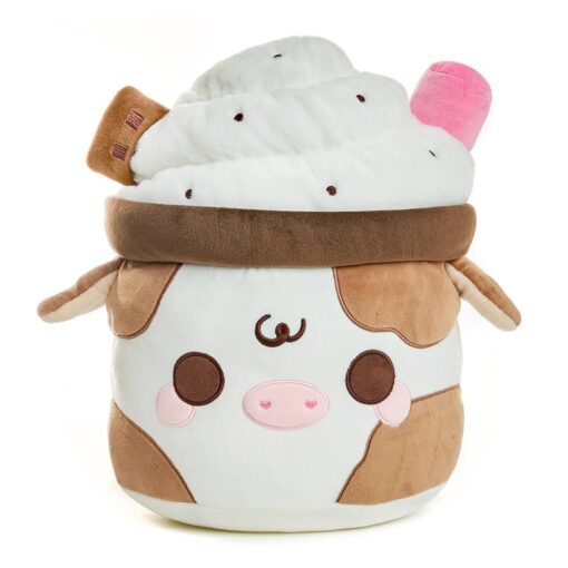 Chocolate Mooshake (Soft Cute Fluffy Dessert Food Plushie)