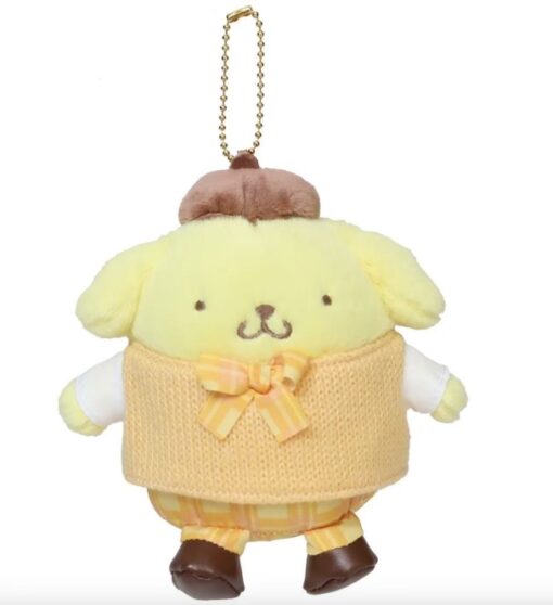 Pompompurin Retro Uniform Mascot Keychain