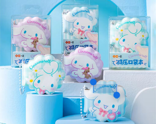 Cinnamoroll Mini Keychain Notebook Flower, Bear