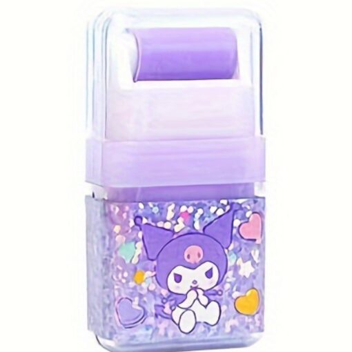 Kuromi Purple Glitter Roller Eraser