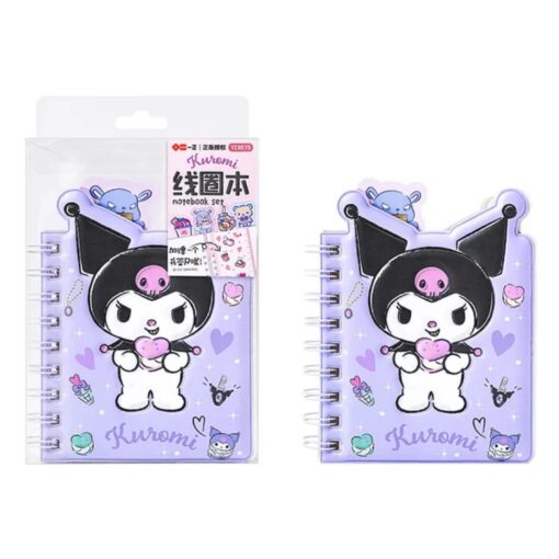 Kuromi Notebook with Bookmark