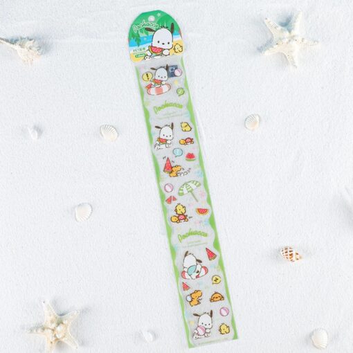 Pochacco Summer Series Sticker Sheet.