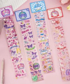 School Girl Glitter Sticker Sheet