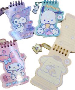Sanrio Characters Holographic Printed Notepad with Charm