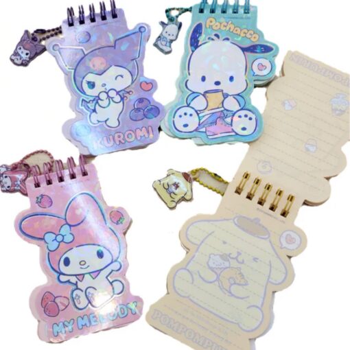 Sanrio Characters Holographic Printed Notepad with Charm