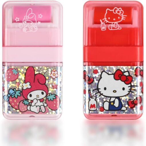 Sanrio Characters Glitter Roller Eraser Hello Kitty or My Melody