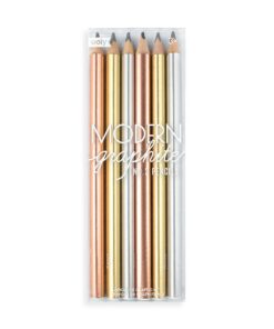 Modern Graphite Pencils - Set of 6