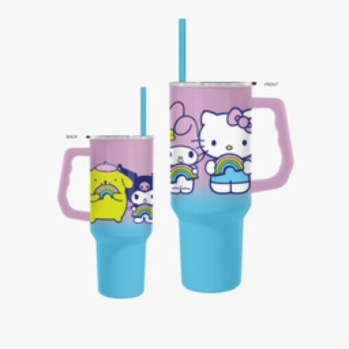Sanrio Rainbow Ombré Hello Kitty Stainless Steel  40oz with Handle